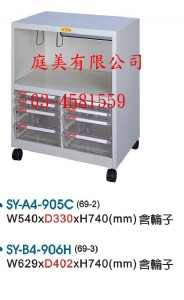 TMSY-A4-905C多功能電腦桌邊效率櫃